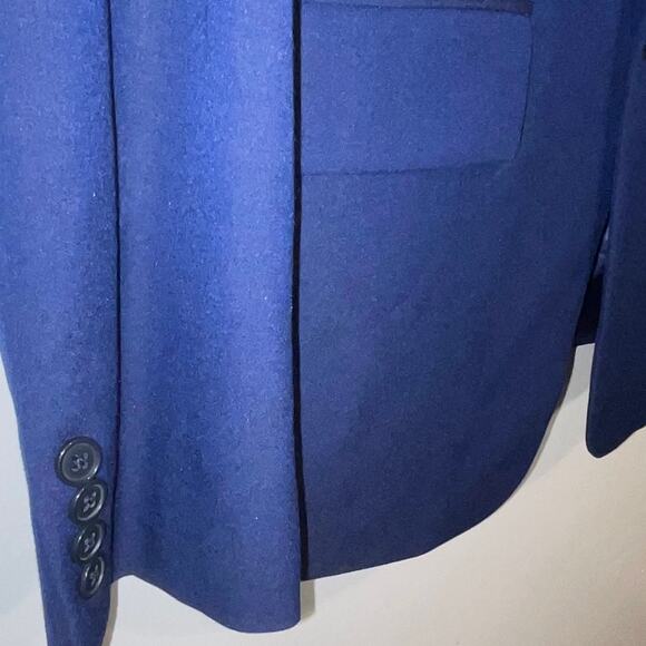 Van Heusen Men's Flex Plain Slim Fit Suit jacket bright blue, 38S $395 - Picture 6 of 10